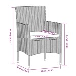 vidaXL Set mobilier de grădină cu perne,bej și negru, 9 piese vidaXL Set mobilier de grădină cu perne,bej și negru, 9 piese