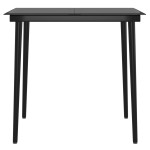 vidaXL Set mobilier de grădină, cu perne, 3 piese, bej și negru vidaXL Set mobilier de grădină, cu perne, 3 piese, bej și negru