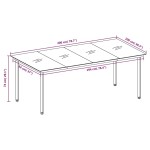 vidaXL Set mobilier de grădină cu perne, 9 piese, gri și negru vidaXL Set mobilier de grădină cu perne, 9 piese, gri și negru