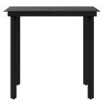 vidaXL Set mobilier de grădină, cu perne, 3 piese, gri și negru