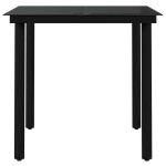 vidaXL Set mobilier de grădină, 5 piese, gri și negru vidaXL Set mobilier de grădină, 5 piese, gri și negru