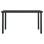 vidaXL Set mobilier de grădină, 5 piese, gri și negru vidaXL Set mobilier de grădină, 5 piese, gri și negru