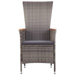 vidaXL Set mobilier pentru grădină, cu perne, 5 piese, gri