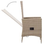 vidaXL Set mobilier pentru grădină, cu perne, 5 piese, bej