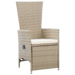 vidaXL Set mobilier pentru grădină cu perne, 9 piese, bej vidaXL Set mobilier pentru grădină cu perne, 9 piese, bej