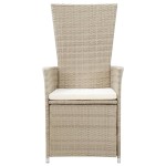 vidaXL Set mobilier pentru grădină cu perne, 9 piese, bej vidaXL Set mobilier pentru grădină cu perne, 9 piese, bej