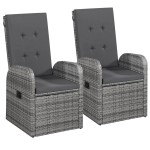vidaXL Set mobilier pentru grădină cu perne, 5 piese, gri vidaXL Set mobilier pentru grădină cu perne, 5 piese, gri