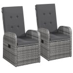 vidaXL Set mobilier pentru grădină, cu perne, 7 piese, gri
