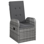 vidaXL Set mobilier pentru grădină, cu perne, 7 piese, gri