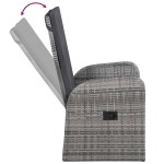 vidaXL Set mobilier pentru grădină, cu perne, 7 piese, gri