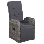 vidaXL Set mobilier pentru grădină, cu perne, 7 piese, gri