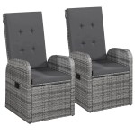 vidaXL Set mobilier pentru grădină, cu perne, 9 piese, gri