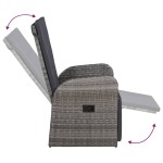 vidaXL Set mobilier pentru grădină, cu perne, 9 piese, gri