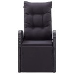 vidaXL Set mobilier de grădină cu perne, 9 piese, negru