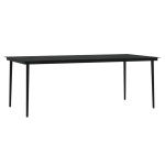 vidaXL Set mobilier de grădină cu perne, 9 piese, negru