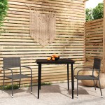 vidaXL Set mobilier pentru grădină, 3 piese, gri
