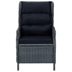 vidaXL Set mobilier pentru grădină, 9 piese, gri închis vidaXL Set mobilier pentru grădină, 9 piese, gri închis