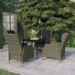 vidaXL Set mobilier de grădină, 5 piese, maro vidaXL Set mobilier de grădină, 5 piese, maro