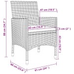 vidaXL Set mobilier de grădină cu perne, 7 piese, poliratan și sticlă vidaXL Set mobilier de grădină cu perne, 7 piese, poliratan și sticlă
