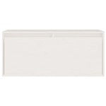 vidaXL Comode TV, alb, 2 buc., lemn masiv de pin