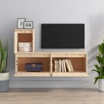vidaXL Comode TV, 3 buc., lemn masiv de pin