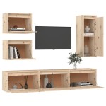 vidaXL Comode TV, 6 buc., lemn masiv de pin
