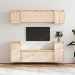 vidaXL Comode TV, 6 buc., lemn masiv de pin