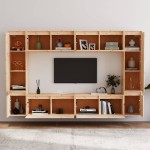 vidaXL Comode TV, 8 buc., lemn masiv de pin