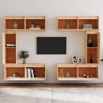 vidaXL Comode TV, 6 buc., lemn masiv de pin