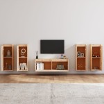 vidaXL Comode TV, 5 buc., lemn masiv de pin
