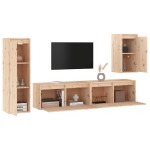 vidaXL Comode TV, 4 buc., lemn masiv de pin