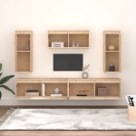 vidaXL Comode TV, 5 buc., lemn masiv de pin