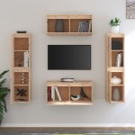 vidaXL Comode TV, 6 buc., lemn masiv de pin