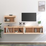 vidaXL Comode TV, 3 buc., lemn masiv de pin