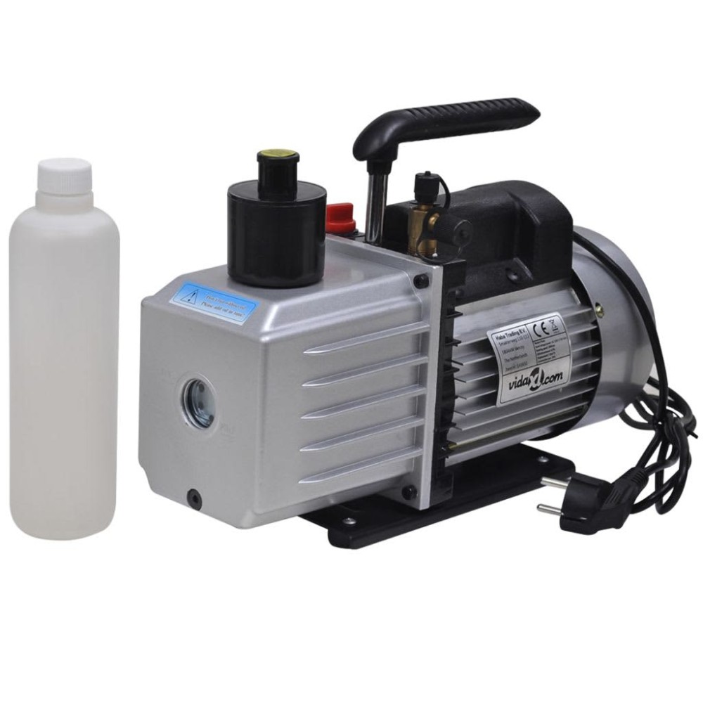 vidaXL Pompă de vid 100 L/min cu set manometru cu 4 căi în trusă scule