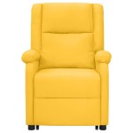 vidaXL Fotoliu cu ridicare, galben, material textil vidaXL Fotoliu cu ridicare, galben, material textil