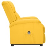 vidaXL Fotoliu cu ridicare, galben, material textil vidaXL Fotoliu cu ridicare, galben, material textil