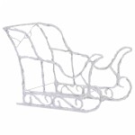 vidaXL Decorațiune de Crăciun reni și sanie 320 LED-uri acril