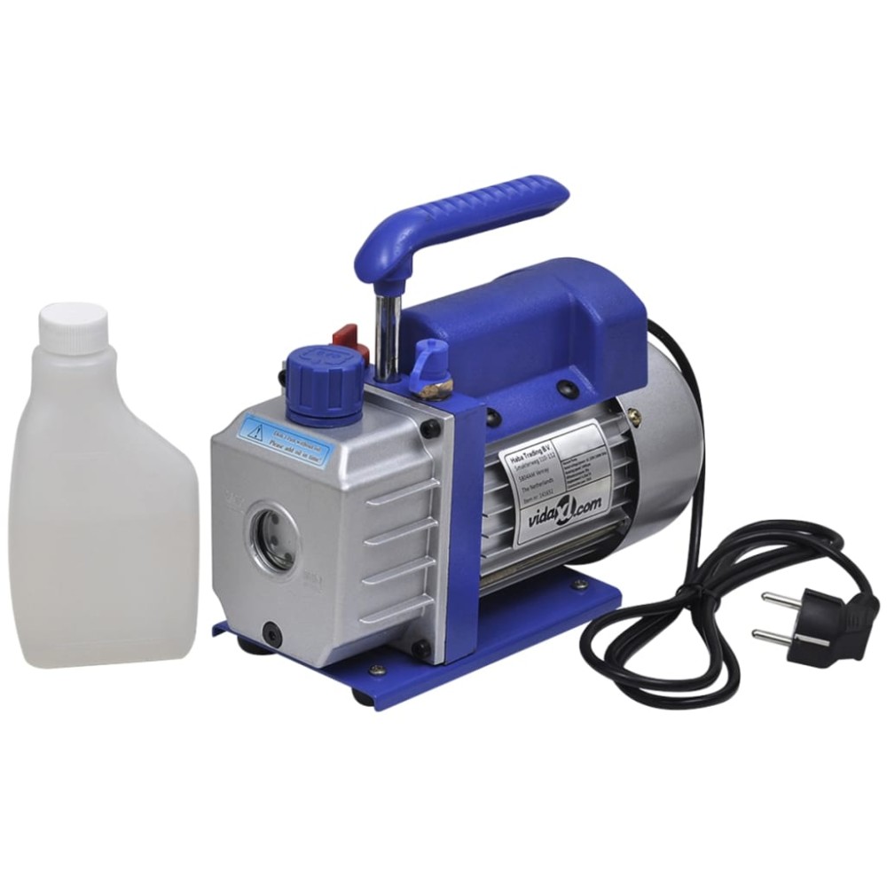 vidaXL Cameră de vid cu pompă cu o singură treaptă, 7,4 L