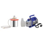 vidaXL Cameră de vid cu pompă cu o singură treaptă, 7,4 L vidaXL Cameră de vid cu pompă cu o singură treaptă, 7,4 L
