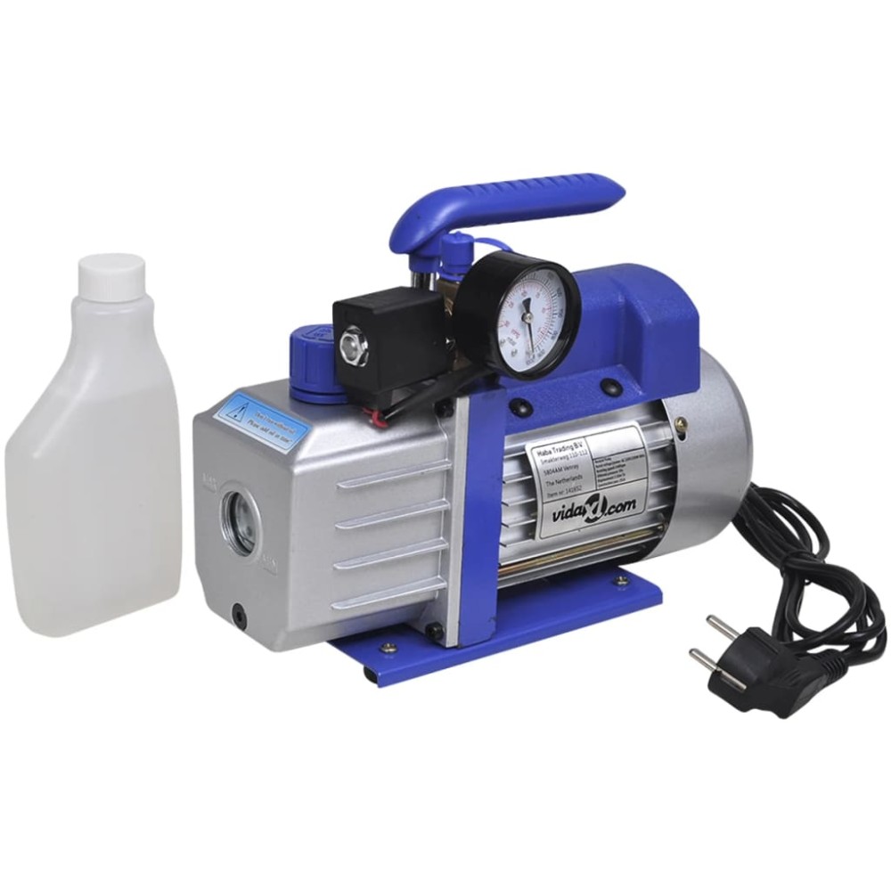 vidaXL Cameră de vid cu pompă cu o singură treaptă, 7,4 L