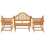 vidaXL Set mobilier de grădină, 4 piese, lemn masiv de tec vidaXL Set mobilier de grădină, 4 piese, lemn masiv de tec