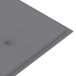 vidaXL Bancă Batavia cu pernă gri, 150 cm, lemn masiv de tec vidaXL Bancă Batavia cu pernă gri, 150 cm, lemn masiv de tec