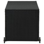 vidaXL Ladă de depozitare de grădină, negru, 120x65x61 cm, poliratan vidaXL Ladă de depozitare de grădină, negru, 120x65x61 cm, poliratan