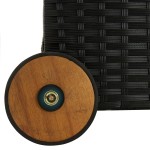 vidaXL Ladă de depozitare de grădină, negru, 120x65x61 cm, poliratan vidaXL Ladă de depozitare de grădină, negru, 120x65x61 cm, poliratan