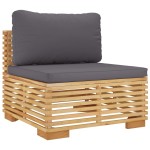 vidaXL Set mobilier grădină cu perne, 9 piese, lemn masiv de tec vidaXL Set mobilier grădină cu perne, 9 piese, lemn masiv de tec
