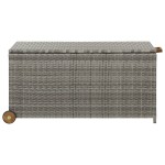 vidaXL Ladă depozitare grădină, gri deschis, 120x65x61 cm, poliratan vidaXL Ladă depozitare grădină, gri deschis, 120x65x61 cm, poliratan