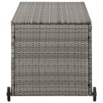 vidaXL Ladă depozitare grădină, gri deschis, 120x65x61 cm, poliratan vidaXL Ladă depozitare grădină, gri deschis, 120x65x61 cm, poliratan