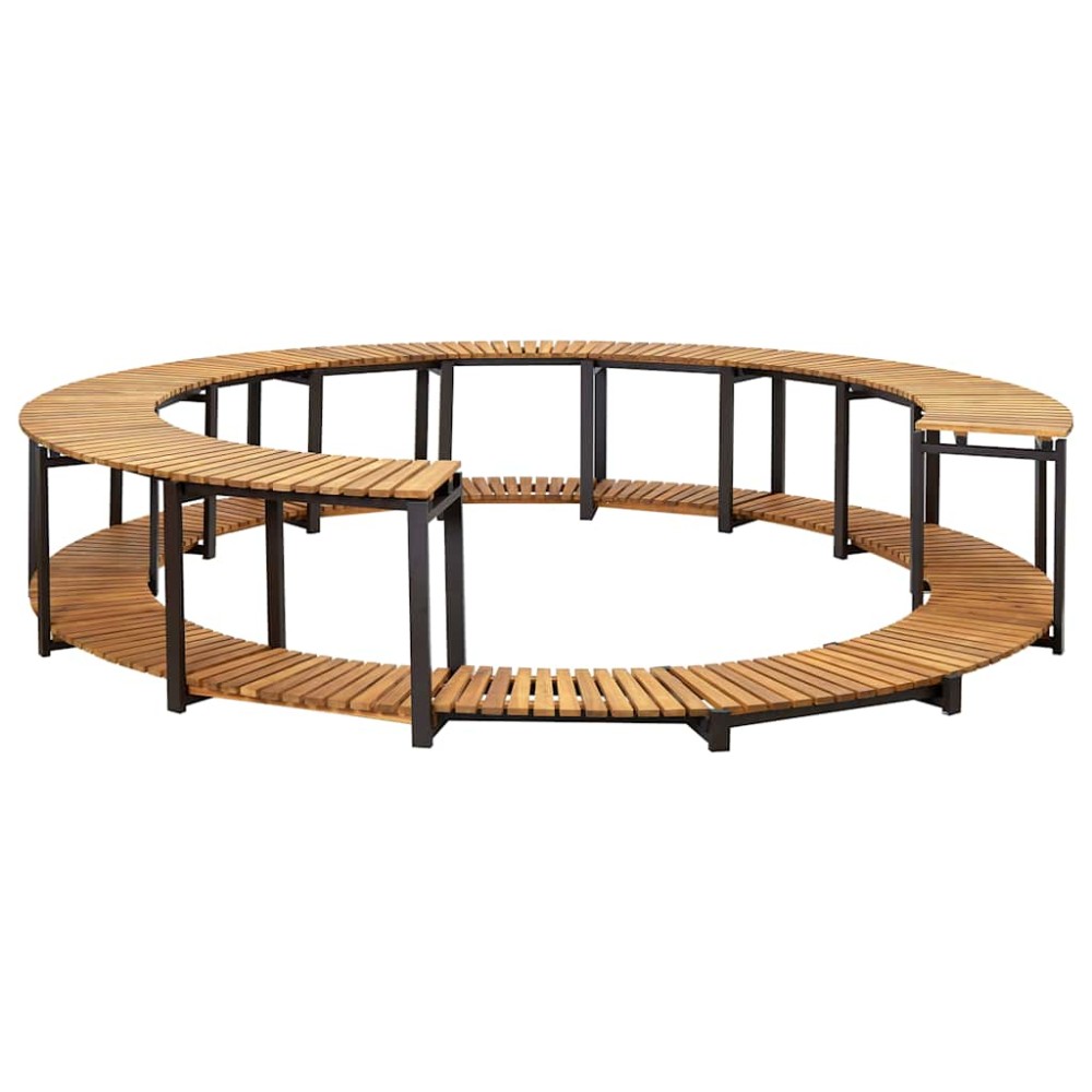vidaXL Mobilier de împrejmuire spa, 273x53 cm, lemn masiv de acacia
