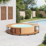 vidaXL Mobilier de împrejmuire spa, 273x53 cm, lemn masiv de acacia vidaXL Mobilier de împrejmuire spa, 273x53 cm, lemn masiv de acacia